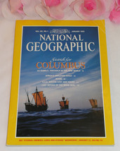 National Geographic Magazine January 1992 Volume181 No.1 Columbus USS Macon Seal - £3.99 GBP