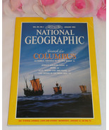 National Geographic Magazine January 1992 Volume181 No.1 Columbus USS Ma... - $4.99