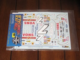 Slixx NASCAR 1609 7 Vons Kleenex Randy Lajoie Chevy Waterslide Decals 1/24 - $24.99