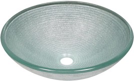 Mr Direct Iridescent 636 Foil Undertone Glass Vessel Sink - £83.95 GBP