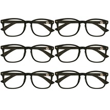 6 Pack Mens Womens Oval Round Frame Reading Glasses Blue Light Blocking ... - £10.72 GBP