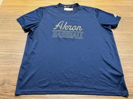 Akron Zips Baseball Team-Issued Blue Athletic Shirt - Adidas - XL - £9.42 GBP