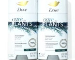 2 Pack Dove Care By Plants 24h Deodorant Aluminum And Paraben Free Tea T... - £26.74 GBP