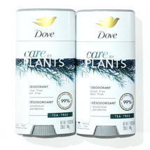 2 Pack Dove Care By Plants 24h Deodorant Aluminum And Paraben Free Tea T... - £26.72 GBP