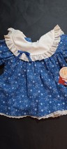 New Vintage New York Kids Baby Girls Dress Size 12 Months - $15.99