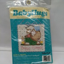 Baby Hugs Precious Keepsakes From Sunset Baby&#39;s Asleep! 5&quot;X5&quot; Needlepoint - £15.56 GBP