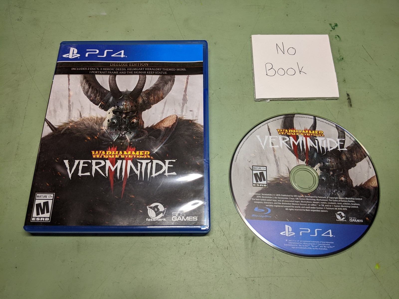 Warhammer: Vermintide II [Deluxe Edition] Sony PlayStation 4 Disk and Case - $11.22