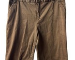 Elliot Lauren Size 10 Brown Chino Long Shorts With Cuffs - $12.54