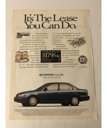 1994 Toyota Corolla Vintage Print Ad Advertisement pa17 - $7.91