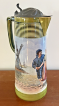 Antique Mettlach Villeroy Boch 2.4L German Beer Stein 2893/1197 Fishing ... - $175.00