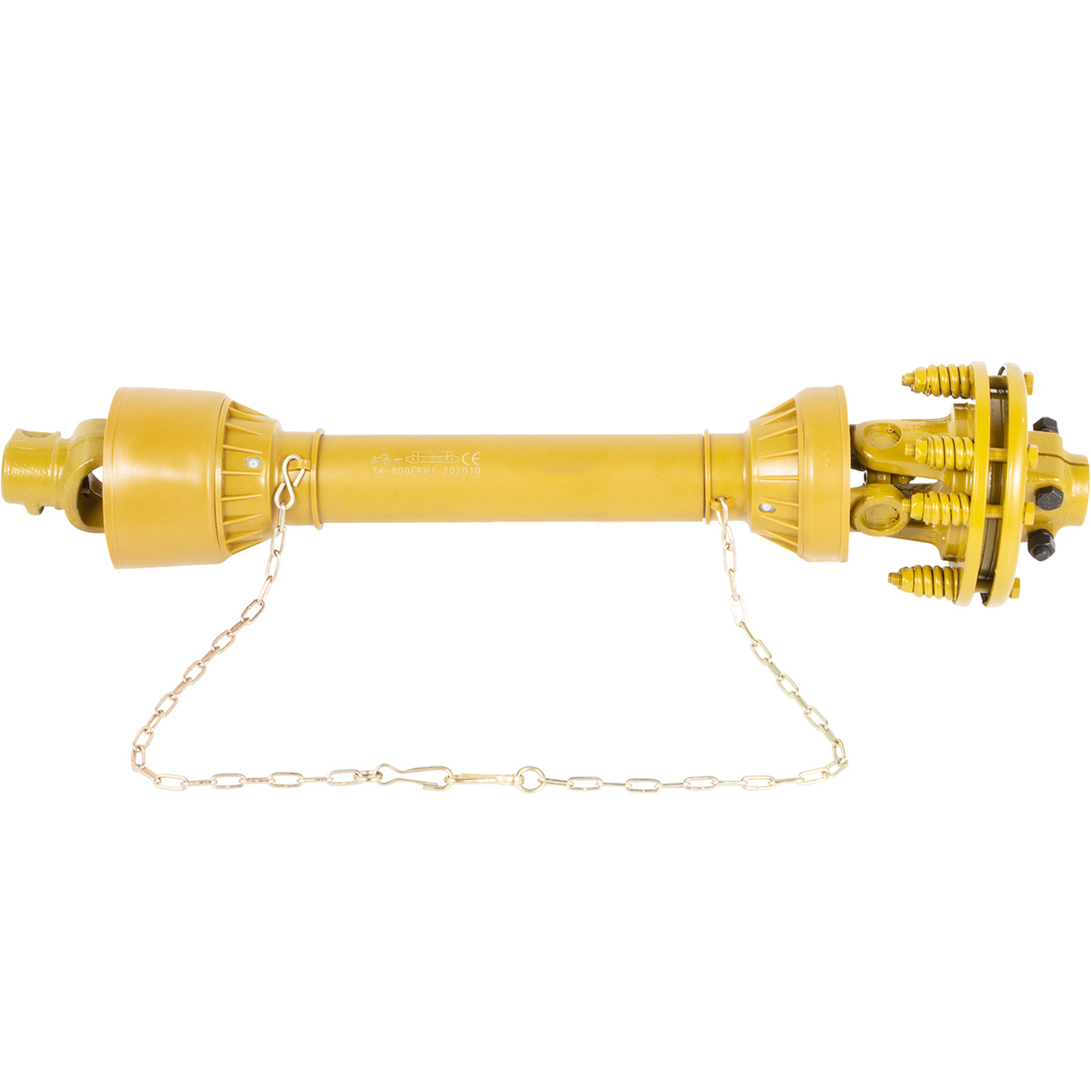 VEVOR PTO Shaft 1-3/8&quot; 6-Spline Both Ends Series4 31.5-41&quot; Yellow Slip C... - $113.90