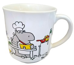 Sandra Boynton Coffee Mug Tea Cup Hippo Never Say Diet White Encourageme... - $16.65