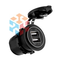 12V Car Cigarette Lighter Socket Splitter Dual USB Charger Power Adapter... - $12.72