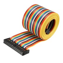 uxcell IDC Rainbow Wire Flat Ribbon Cable 34 Pins 148cm Length 2.54mm Pi... - $28.49