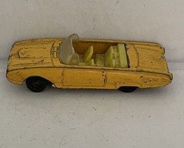 Husky Yellow Convertible Ford Thunderbird Diecast Car - $10.00