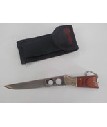 Columbia Fujunjie U.S.A. 6&quot; Folding Pocket Knife Lock Blade Nylon Sheath... - £39.86 GBP