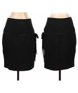Tracy Reese Silk Blend Bow Textured Pencil Skirt Black Size 2 - $47.86 CAD