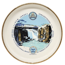 VTG New Jersey TERCENTENARY Ashtray 1864-1964 Centennial 1st Nat Bank Great Fall - £13.10 GBP