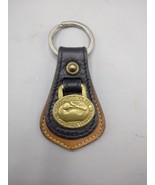 Vintage Dooney &amp; Bourke All Weather Leather Solid brass Key Ring Key chain - €16,11 EUR