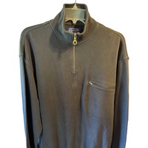 Pendleton Men’s S Black Long Sleeve 1/4 Zip High Neck Pullover Cotton Sw... - $19.80