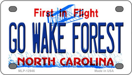 Go Wake Forest North Carolina Novelty Mini Metal License Plate Tag - £11.93 GBP