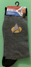 Star Trek Ship The NEXT Generation CBS Crew Socks Men’s Size 10-13 Gry B... - $9.78