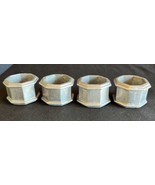 Vintage Pewter Napkin Rings Set of 4 Rings - $17.37