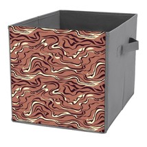 Leopard Print Collapsible Storage Bins With Handles Leopard Foldable Storage Cub - £21.61 GBP