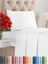 Twin Size 3 Piece Sheet Set - Comfy Breathable &amp; Cooling Bed Sheets Set ... - $41.98