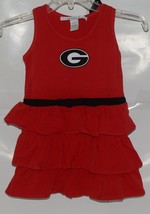 Chicka D Collegiate Licensed Georgia Bulldogs 4T Ruffled Red Dress image 1