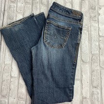 Silver Jeans Aiko Bootcut Womens Size 29x33 Medium Wash Frayed Hems - £35.94 GBP