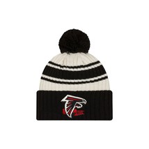 New Era Atlanta Falcons NFL 2022 SL Cuffed Sport Knit Pom Skull Cap Black OSFM - £30.16 GBP