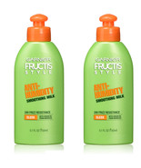 Pack of (2) NEW Garnier Fructis Style Anti-Humidity Smoothing Milk 5.10 ... - $33.53 CAD