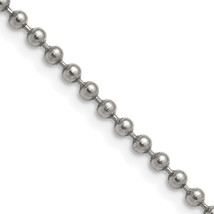 Chisel Stainless Steel Polished 3mm 30 inch Ball Chain SRN223 - $30.33