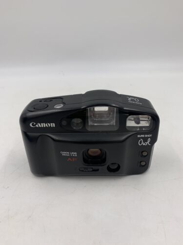 Canon Sure Shot Owl 35mm Camera with Canon Lens Battery Tested Not Film Tested - £19.38 GBP