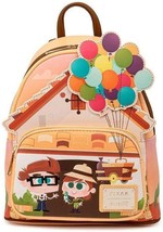 Loungefly Mini Backpack Disney Pixar Young Carl &amp; Ellie Working Buddies Up - £119.89 GBP