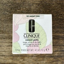 Clinique sweet Pots Sugar & Lip Balm # 04 Sweet Rose New In Box - $39.90