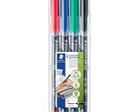 Staedtler 318-WP4 Lumocolor Permanent Universal Pens, Fine Point, 0.6mm,... - $19.99