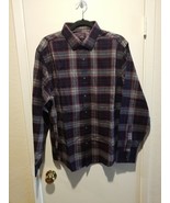 UNTUCKit Men&#39;s Size XL Shirt Navy Gray Red Plaid Long Sleeve Button Down... - $27.67