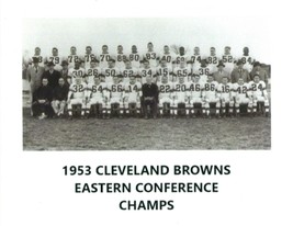 1953 CLEVELAND BROWNS  8X10 TEAM PHOTO NFL FOOTBALL PICTURE - $4.94