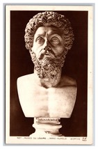RPPCMarble Bust of Marcus Aurelius Louvre Museum UNP Postcard P28 - £4.50 GBP