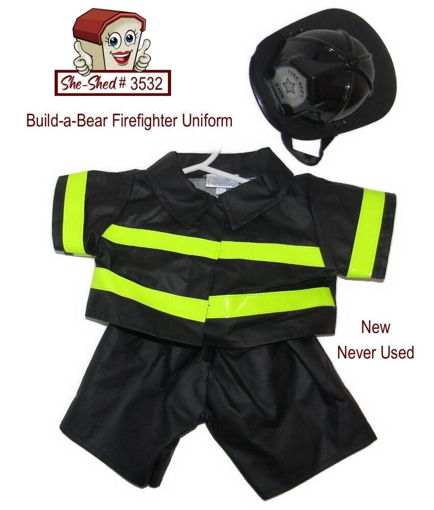 Build-a-Bear Firefighter Uniform for Teddy Bear New  Fireman Clothing for Teddy - $12.95