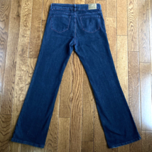 Anne Klein Bootcut Jeans Womens 32 Black Stretch Denim Dark Wash Pants 32x32 - £8.87 GBP