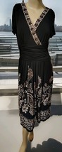 Vintage Women&#39;s Studio Double- Breasted V-Neck Midi Dress Size 2 - $339.62 MXN