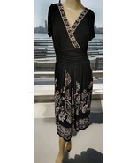 Vintage Women&#39;s Studio Double- Breasted V-Neck Midi Dress Size 2 - $25.11 CAD