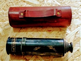 26””inch  Vintage Marine Sailor Maritime Telescope With Leather Case uk seller - £52.74 GBP