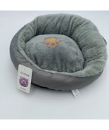 GUZROK Cat beds Soft and comfortable, durable, warm round cat bed, grey - $19.99