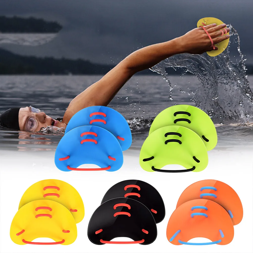 Silicone Swimming Paddles Girdles Safe Water Sports Hand Web Flippers Diving - £17.72 GBP