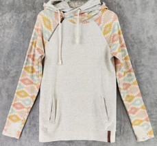 Ampersand Avenue Sweatshirt Womens Medium Multicolor Western Double Hood... - £24.90 GBP