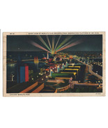 US 1933 A century of Progress VF Post Card &quot;Night View of World&#39;s Fair G... - $2.21